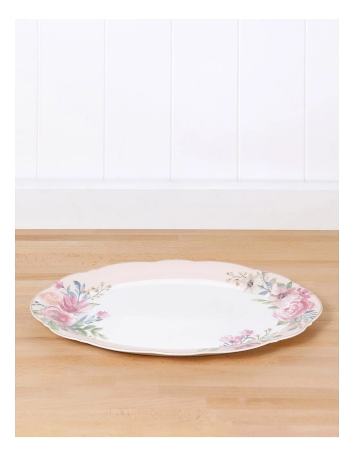 Eden Oval Platter 35.5cm in Pink