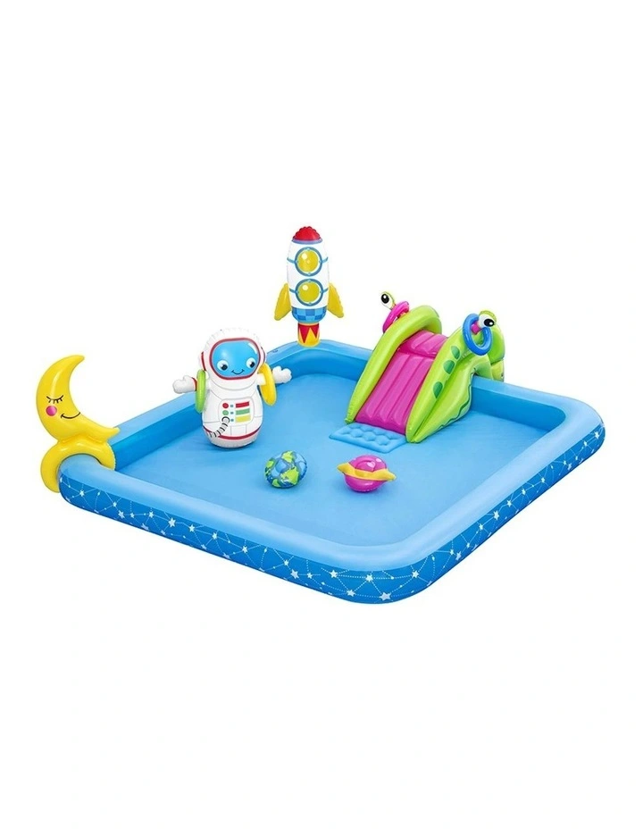 Inflatable Above Ground Swimming Play Pools 308L 228x206x84cm in Blue