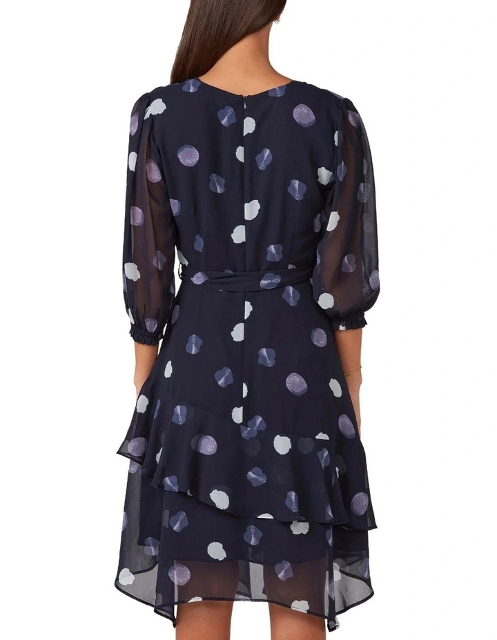 New Spot Begin Again Assym Dress in Blue