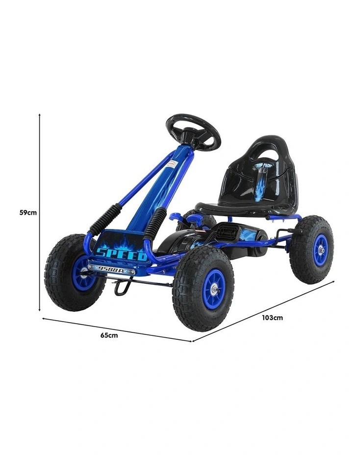 G95 Ride On Pedal Go Kart in Blue