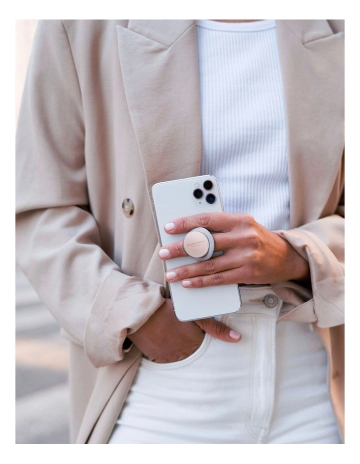 Backflip S Phone Grip with Magnetic Mount in Rose Gold