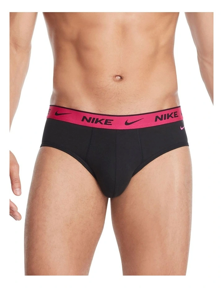 Everyday Cotton Stretch Briefs 2 Pack in Black