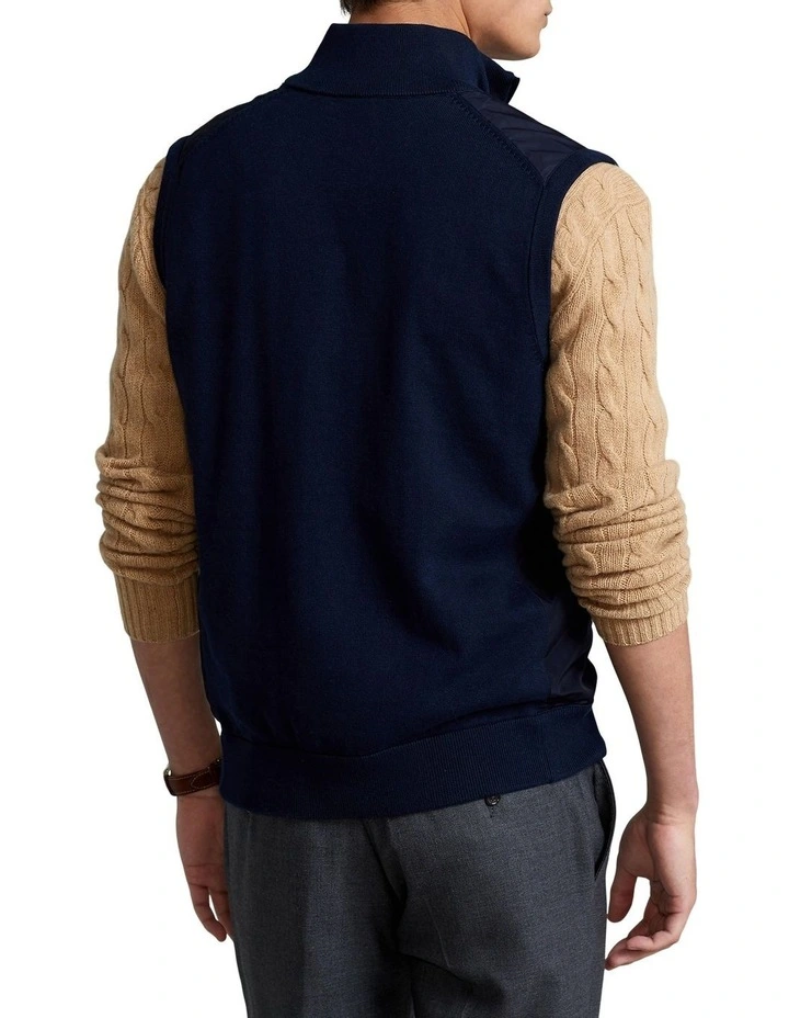 Hybrid Sweater Vest in Navy