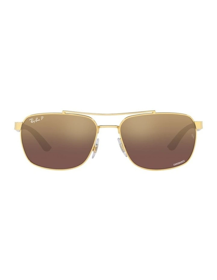 0RB3701 Polarised Sunglasses in Arista Brown