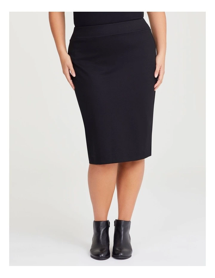 Ponte Fundamental Midi Skirt in Black