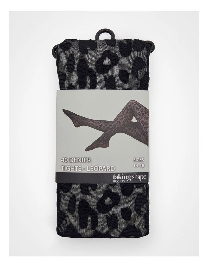 40 Denier Tights in Leopard