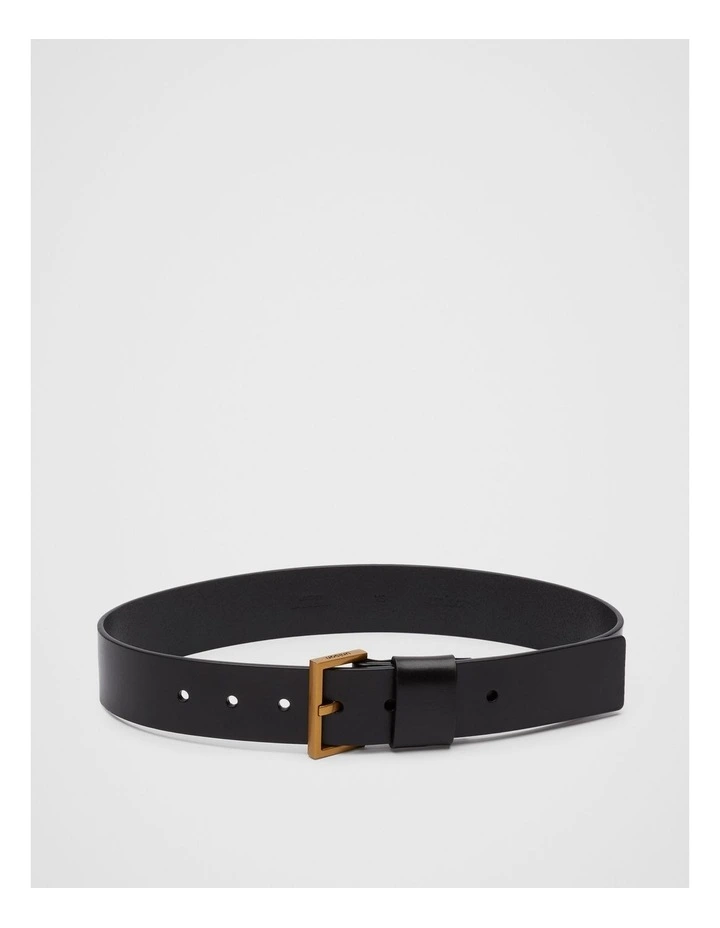 Portland Leather Belt in Black
