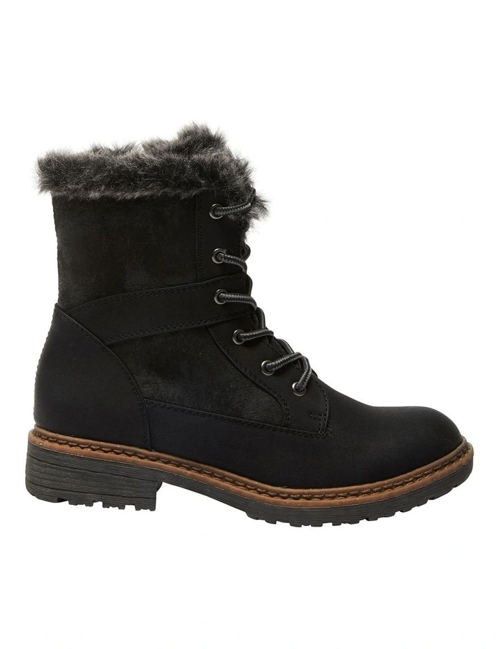Bailey Boots in Black Micro