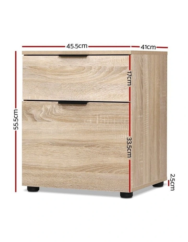 Filing Cabinet 2 Drawer Office Storage Organiser
