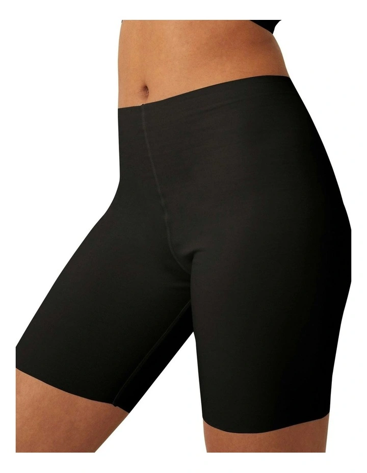 Cotton & Modal Long Leg Boxer Brief in Black