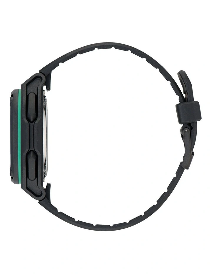 City Tech Two Resin Watch in Black
