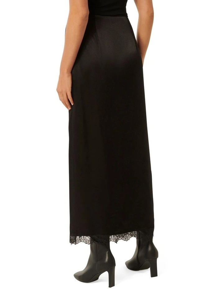 Saskia Lace Maxi Skirt in Black