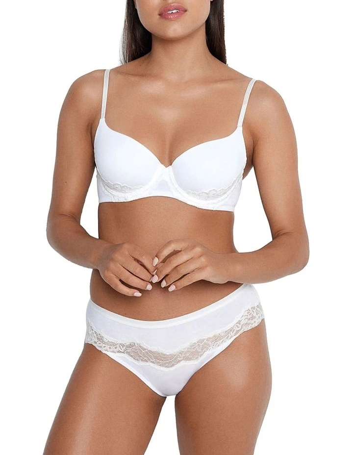 Simply Me Hipster Brief in White
