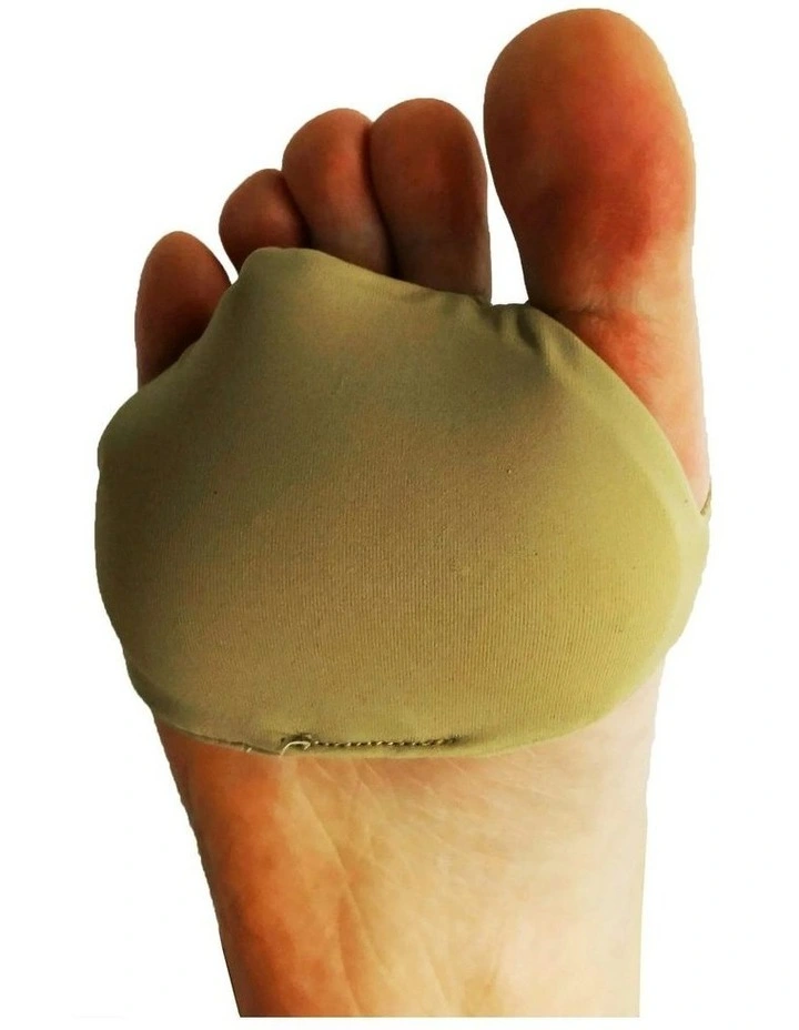 Forefoot Pad Arch Support Cushion Silicone Insoles 1 Pair in Natural