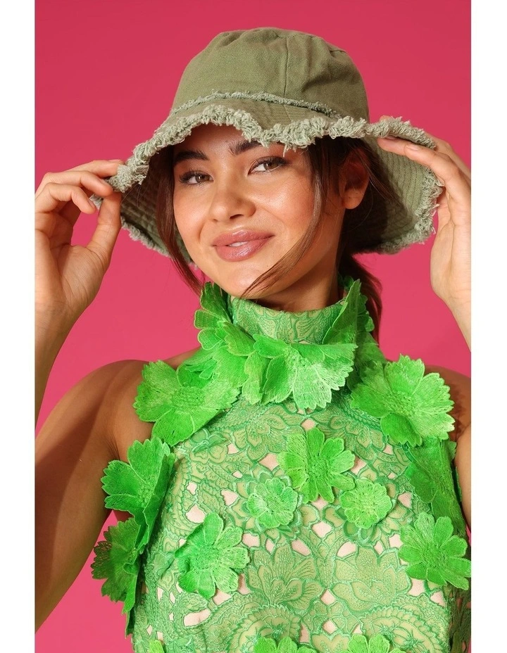 Jesse Bucket Hat in Khaki