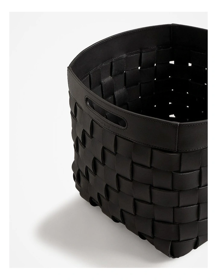 Lowa Medium Square Storage Basket in Charcoal