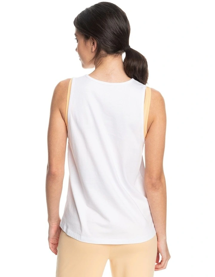 Essential Energy Technical Vest Top in Bright White