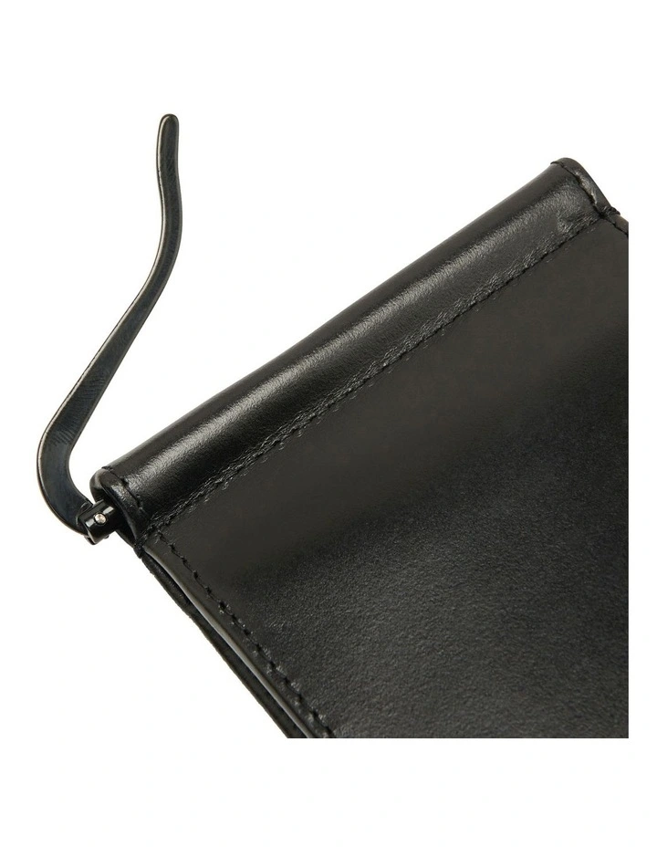 Median Bifold 6Cc Wallet With Clip in Black