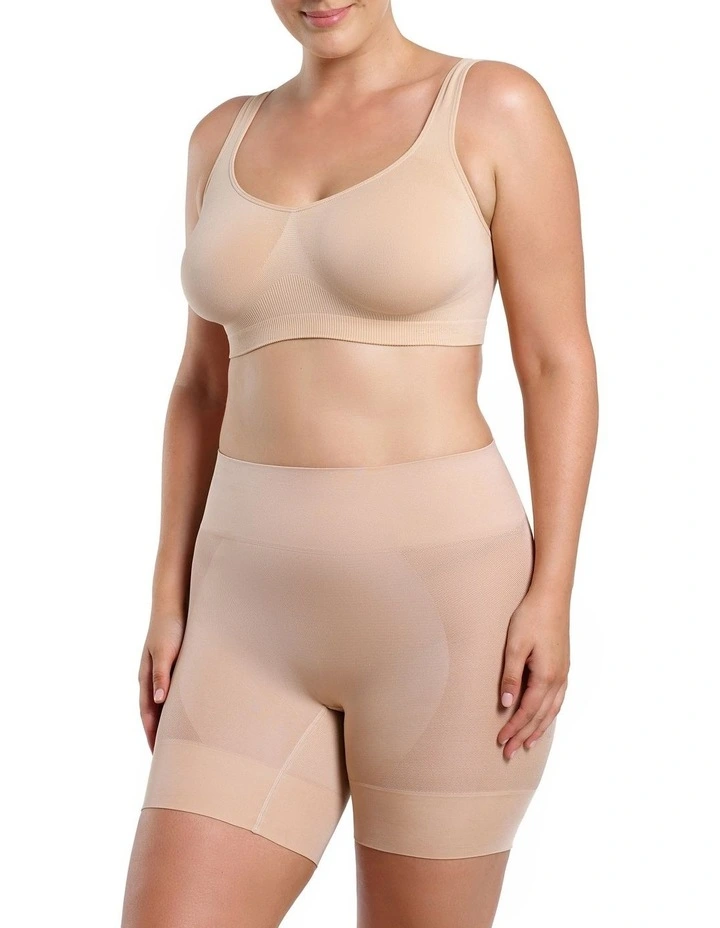 Curvesque Anti Chafing Short in Beige