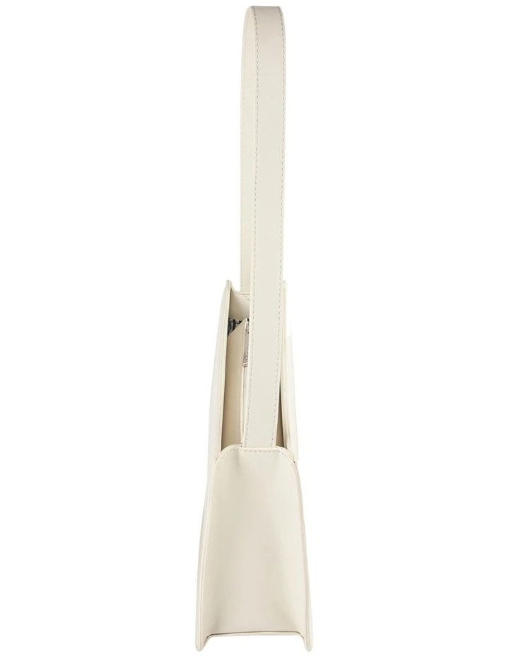 Eleanor Asymmetrical Shoulder Bag in Cream