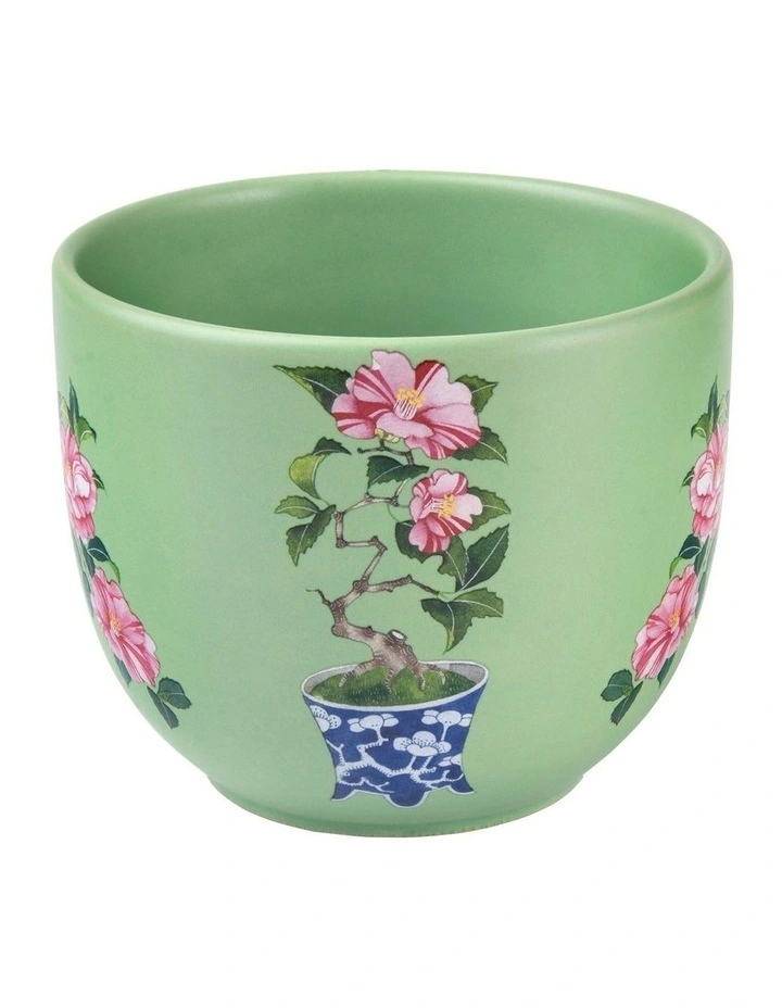 Gabby Malpas Jardin Camelia Planter 12.5x10.5cm in Green