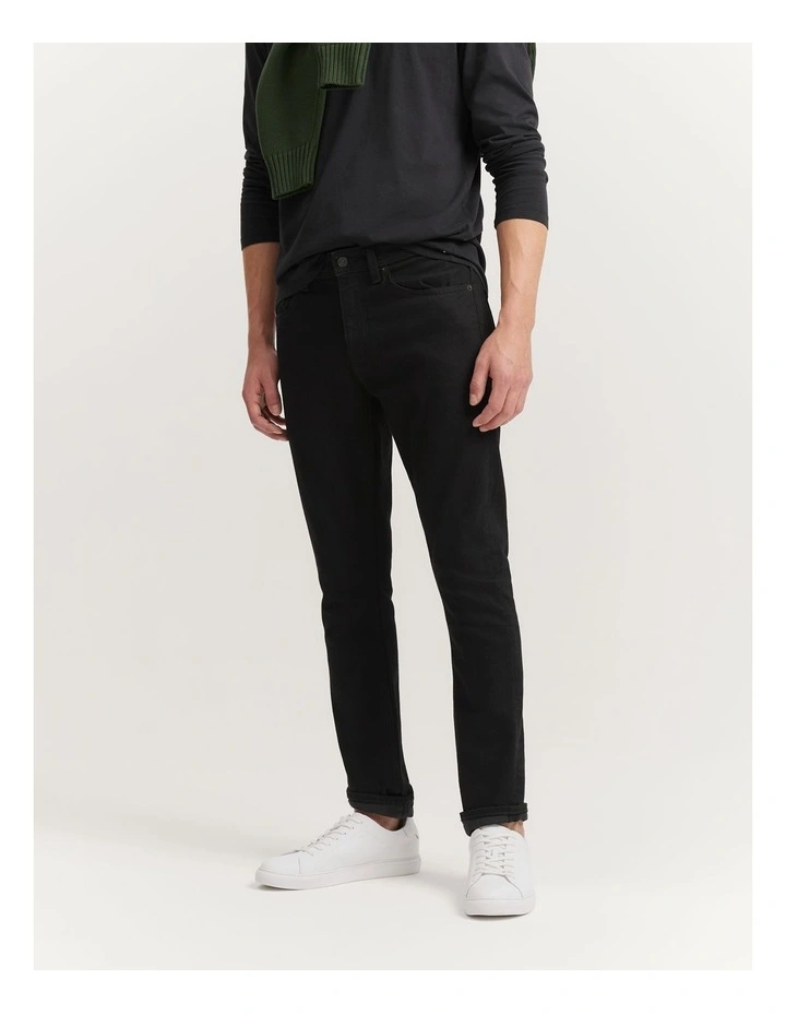 Slim Fit Jean in Black