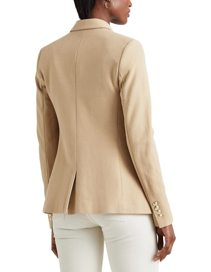 Bullion Jacquard Blazer in Beige