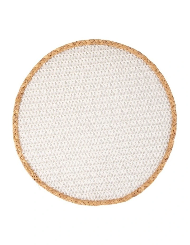 Table Accents Round Placemat 38cm in White
