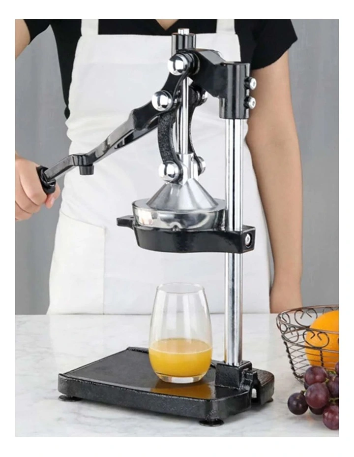 Commercial Stainless Steel Manual Juicer in Orange