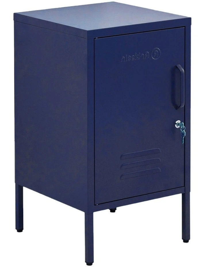 Bedside Table Metal Cabinet MINI in Blue