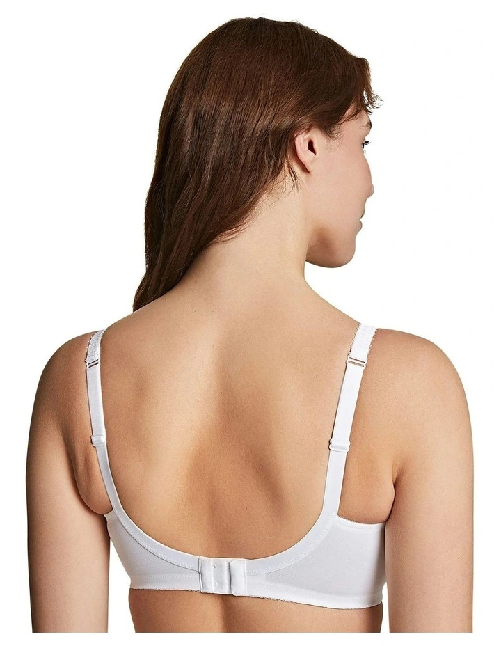 Charlotte Cotton-Lined Full Bust Wirefree Support Bra in White