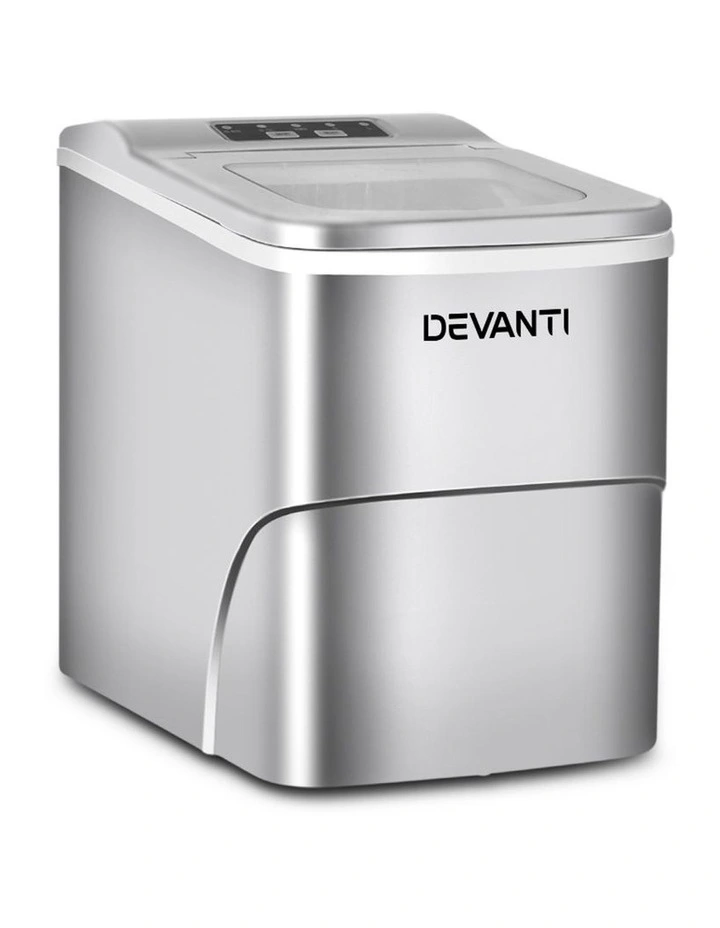 Portable Ice Cube Maker Silver