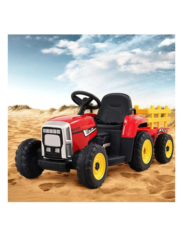 Electric Ride on Farm Tractor in Red
