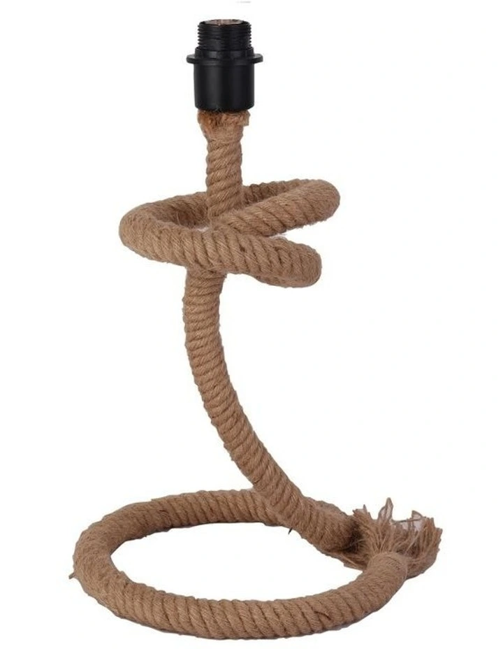 Riata Hessian Rope Table Lamp Base Natural