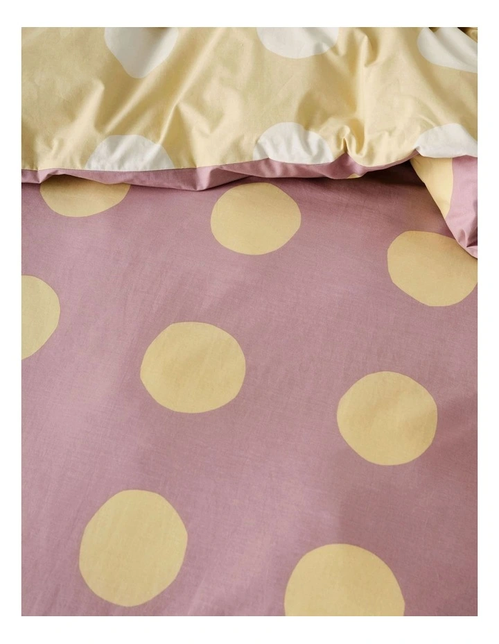Roundabout Quilt Cover Set in Purple/Yellow