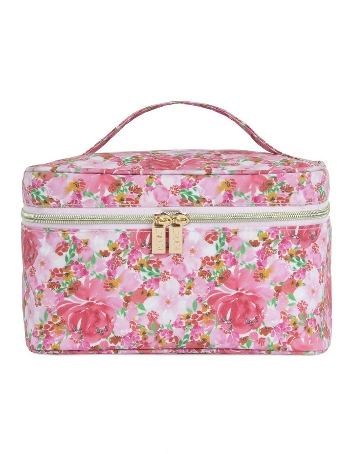 Makeup Case in Flourish Pink