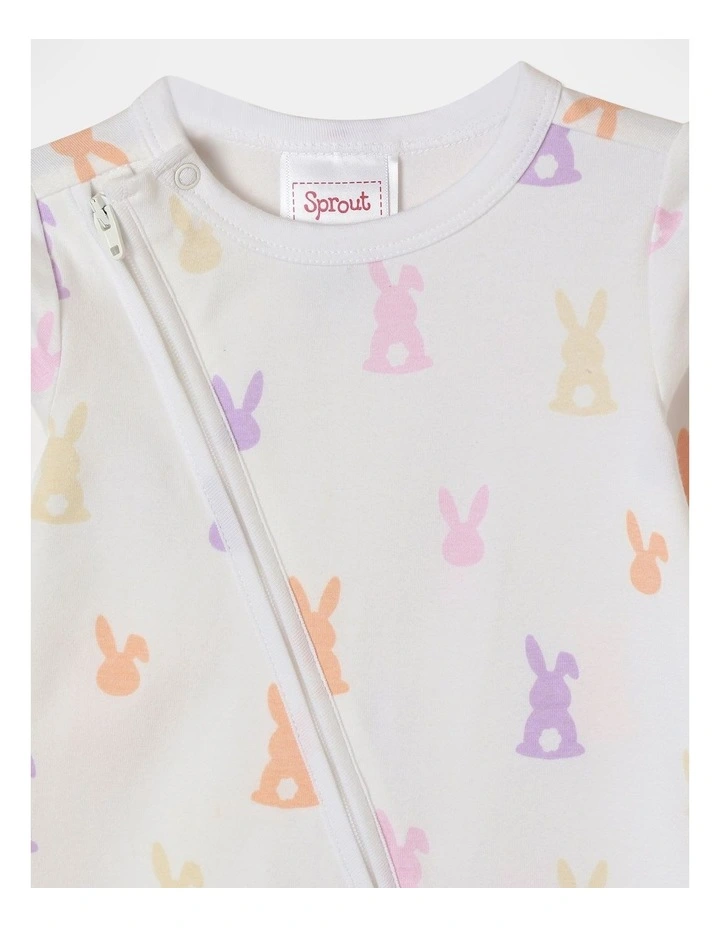 Essential Bunny Coverall in White