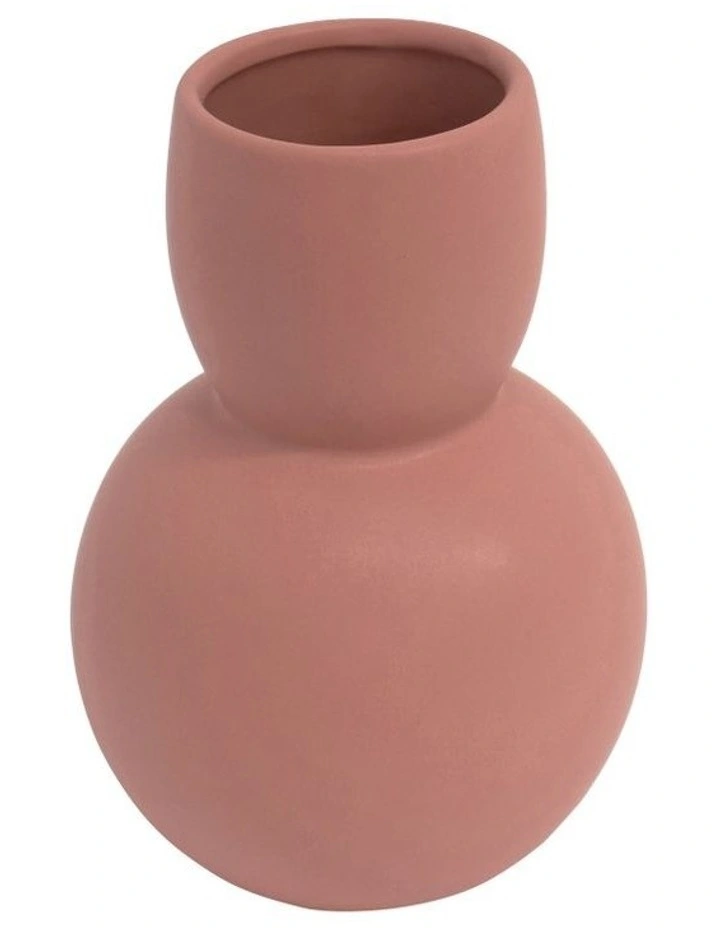 Alma Vase 17.5x16cm in Truffle