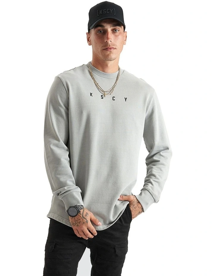 Holy Lane Dual Curved Sweater in Grey