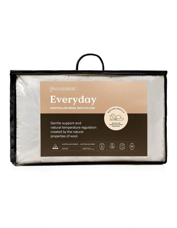 Everyday Wool Pillow in White