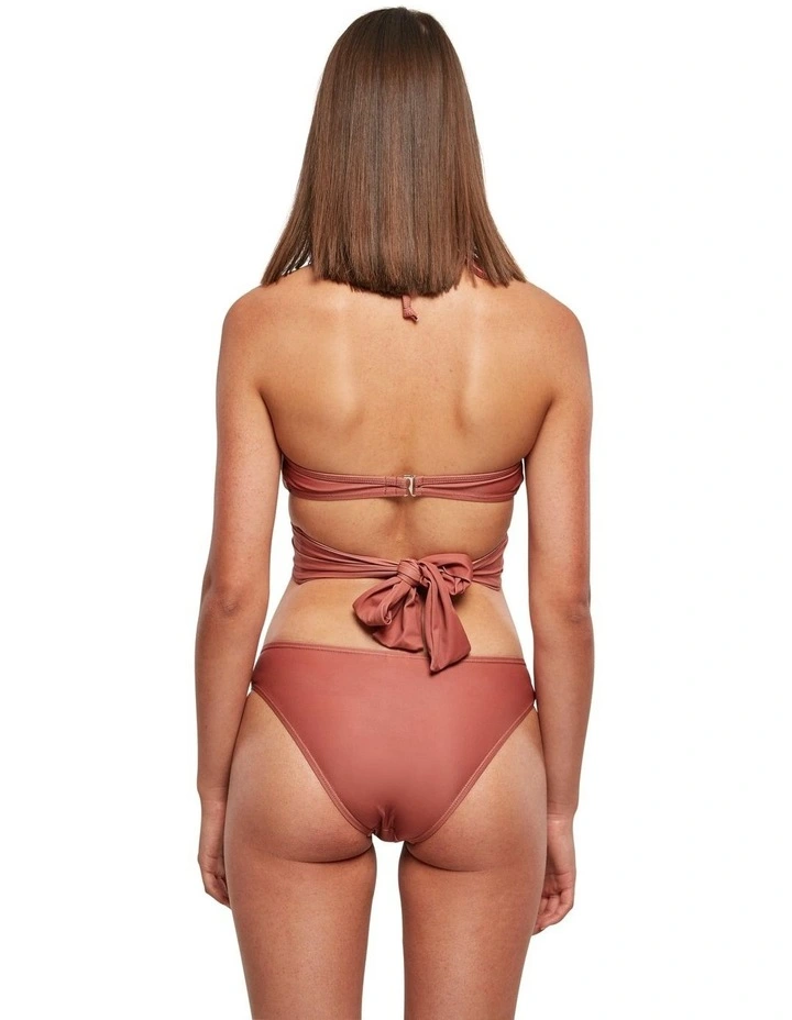 Medium Coverage Bikini in Terracotta