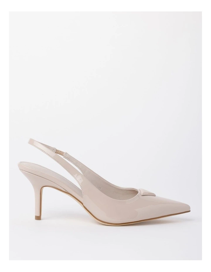Larissa Heeled Shoe in Beige Patent