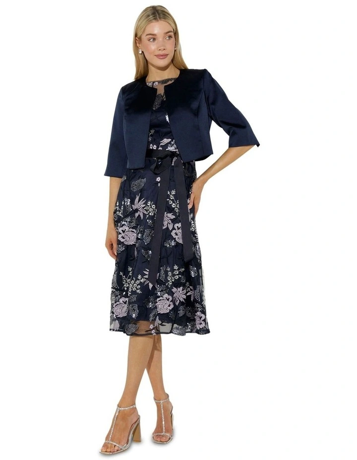 Carina Cropped Bolero in Navy