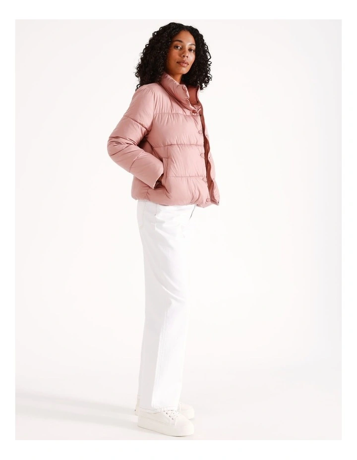 Puffer Jacket in Ash Rose