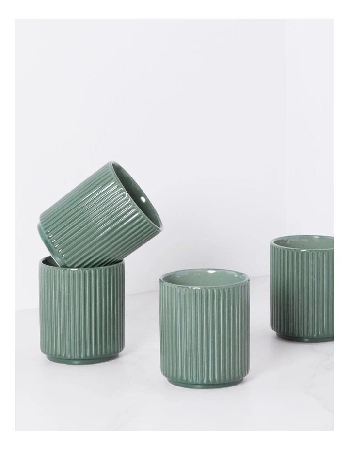 Dexter Latte Cup Set of 4 in Green