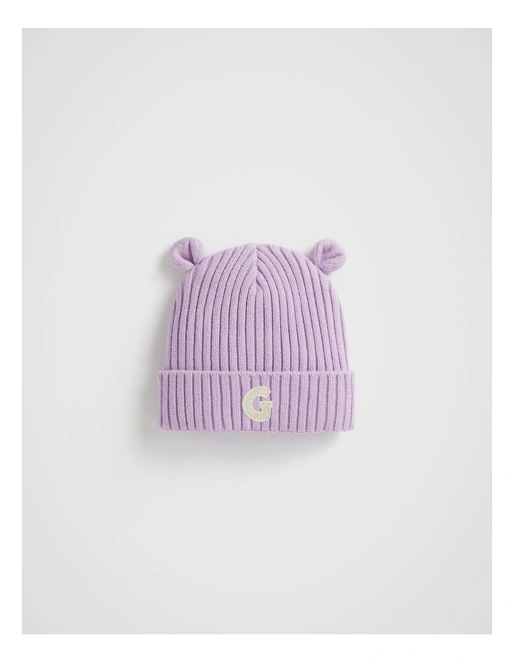 Novelty Initial Beanie in Multi