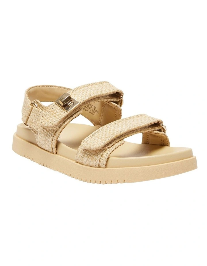 Hendrix Sandals in Natural Raffia