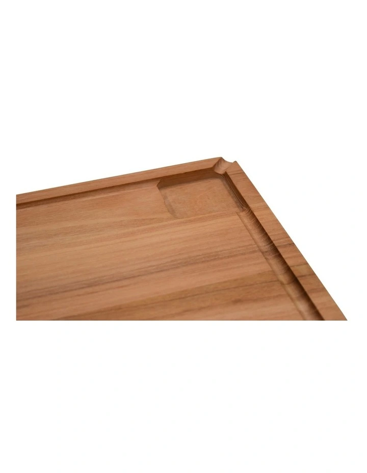 Teak Cut And Carve Board 40x30cm in Natural Wood