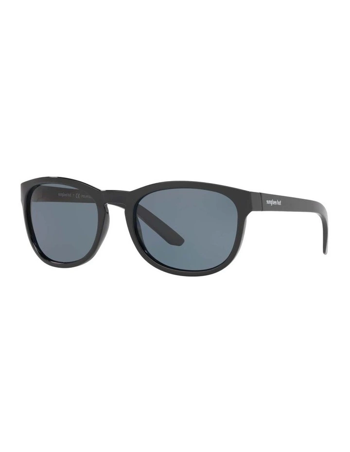 HU2015 Black Polarised Sunglasses