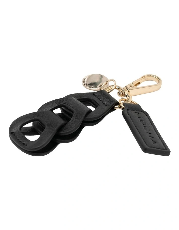 Avery Loop Keyring in Black